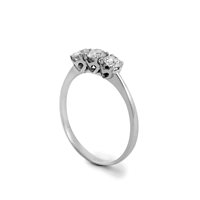 Ring Promesse Woman in White Gold Diamante ATCF024